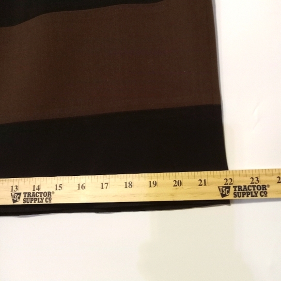 Y2K Bratz Mini Skirt Straight Preppy W 14 Black Brown Lined Full Front Zipper - Picture 12 of 12